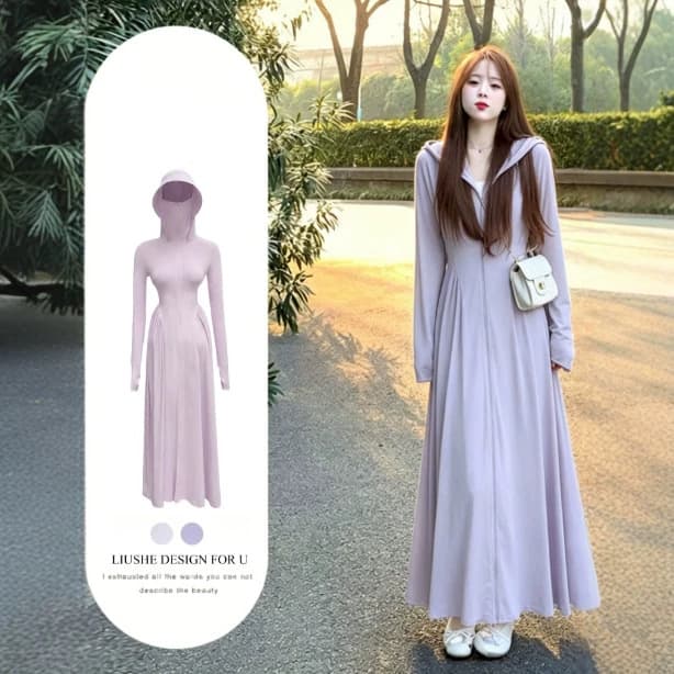 Unique Slim UV Protection Sunscreen Jacket for Women 2026 New Summer Long Full Body Anti-UV Slim Fit