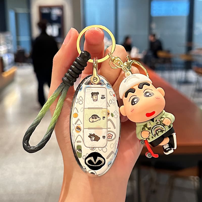 Infiniti Q50L Key Case Crayon Shin-chan Q70L Clip G25 Wrap QX60/FX35/TPU Protective Cover