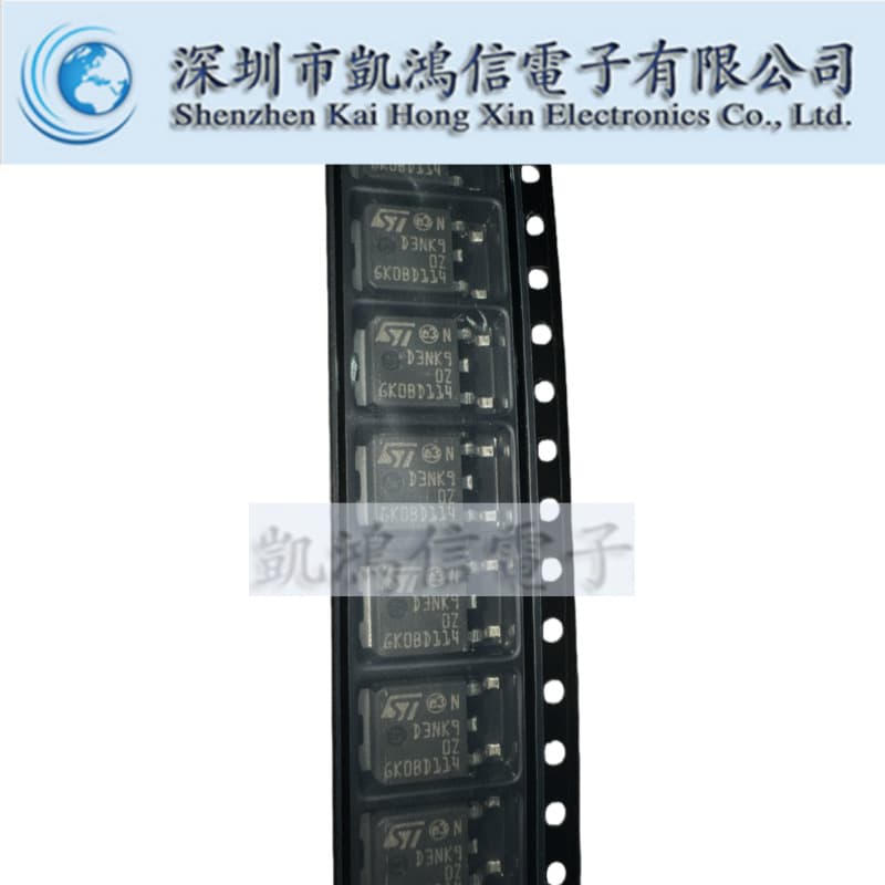 STD3NK90ZT4 D3NK90Z N-Channel MOSFET, New, 900V 3A, SMD TO-252