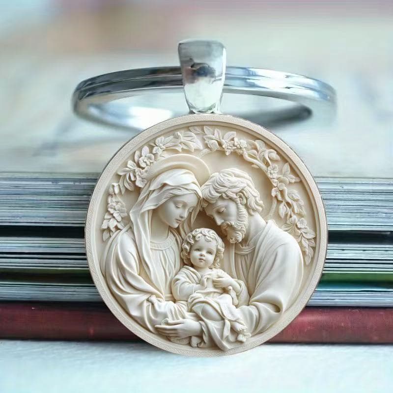 Creative Handmade Happy Family Small Pendant Family Holiday Gift Bag Pendant Keychain