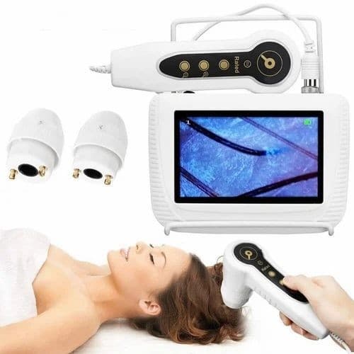 7-Inch High-Definition Plug-In Tester for Scalp Follicle and Hair Detection, Screen-Included Hair and Skin Beauty Instrument