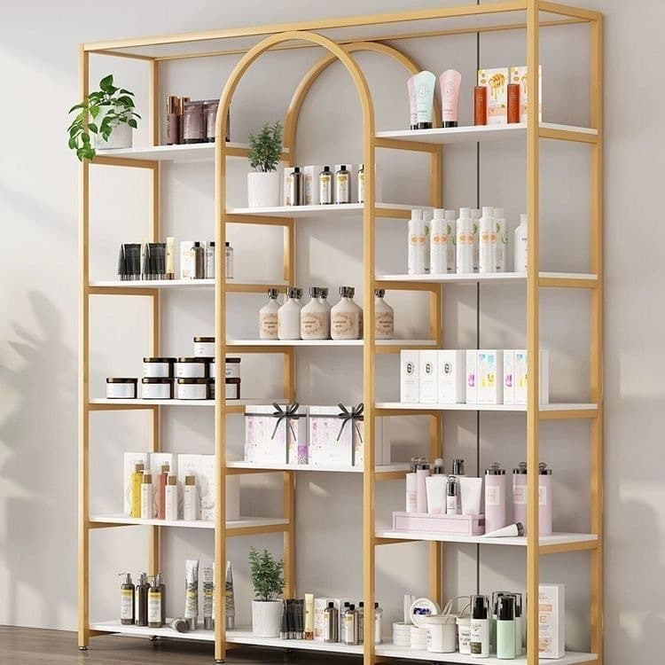 Multifunctional live broadcast background display rack product shelf display cabinet beauty salon display cabinet handicraft display rack