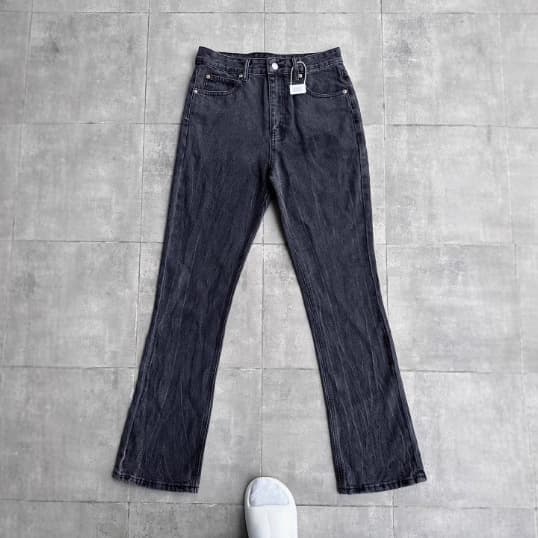 Men's Black Gray 517 Fit Trousers