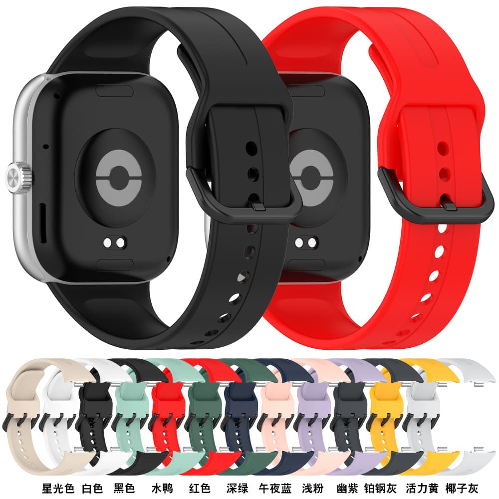 Compatible with Redmi Watch 4 Strap, Redmi Watch 5 Official Style Watch Band, Watch 6 Silicone Wrist Strap