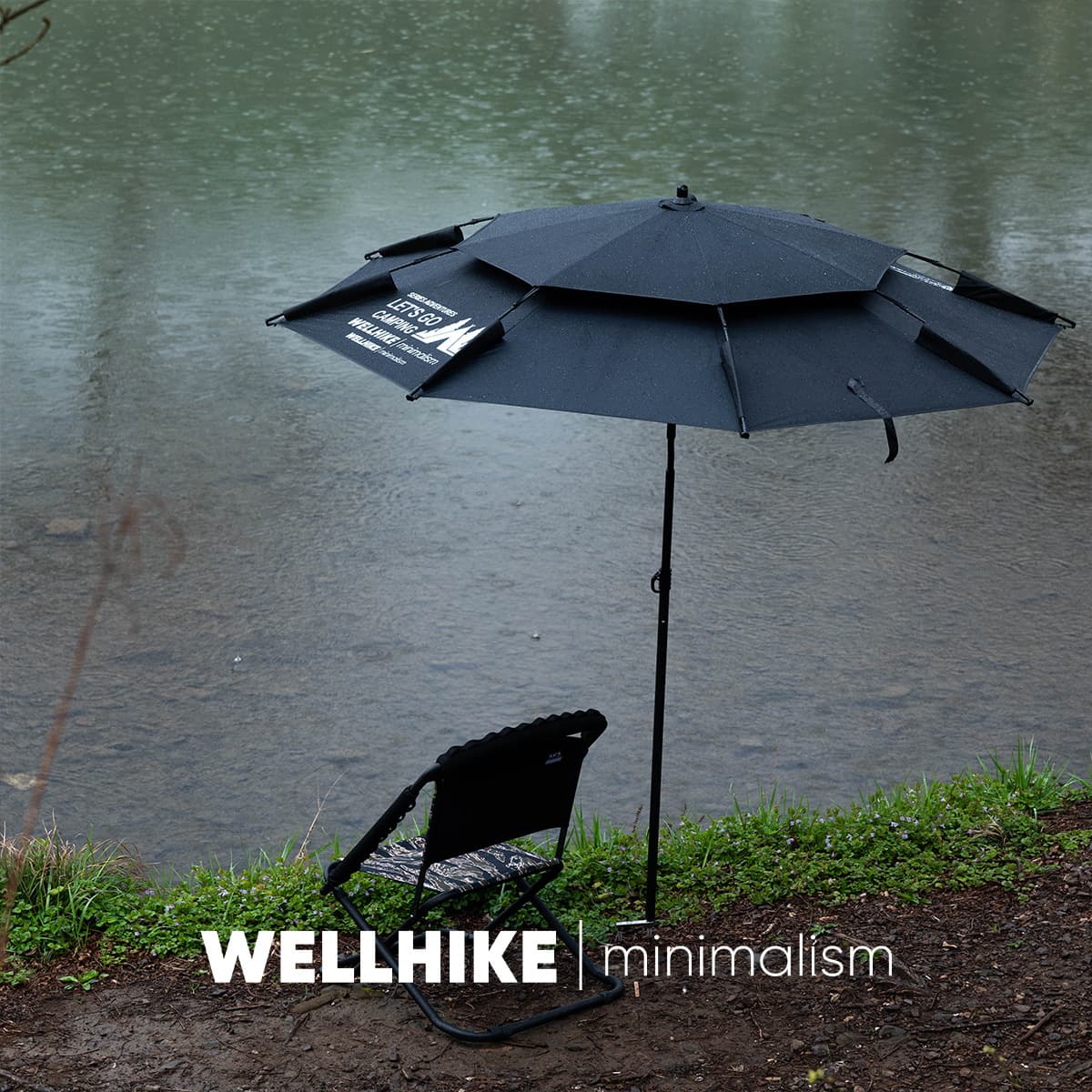 WELLHIKE Fishing Umbrella, Large Fishing Umbrella, Omnidirectional Cane Sun and Rain Protection Outdoor Sunshade, Thickened Fishing Umbrella
