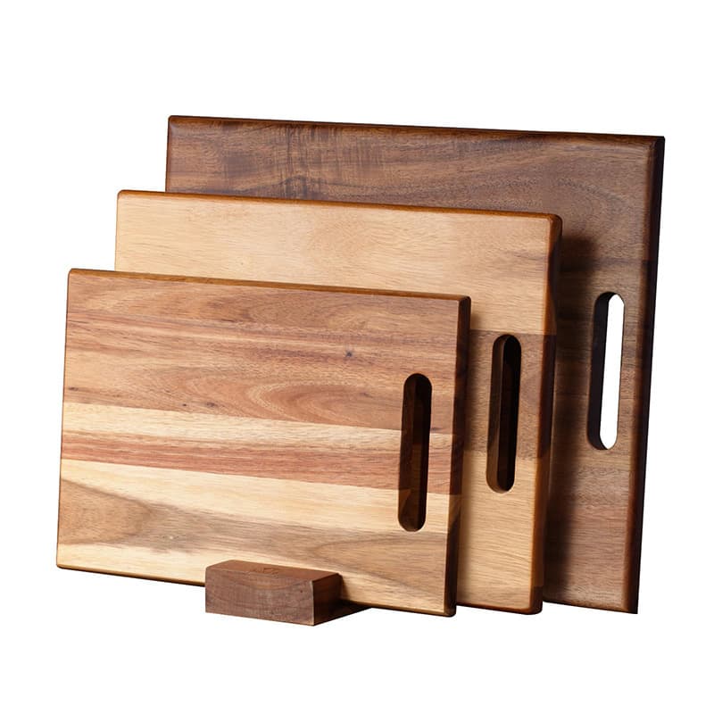 Wooden Cutting Board Set Solid Acacia Wood Chopping Board for Kitchen Meat and Fruit Cutting Board