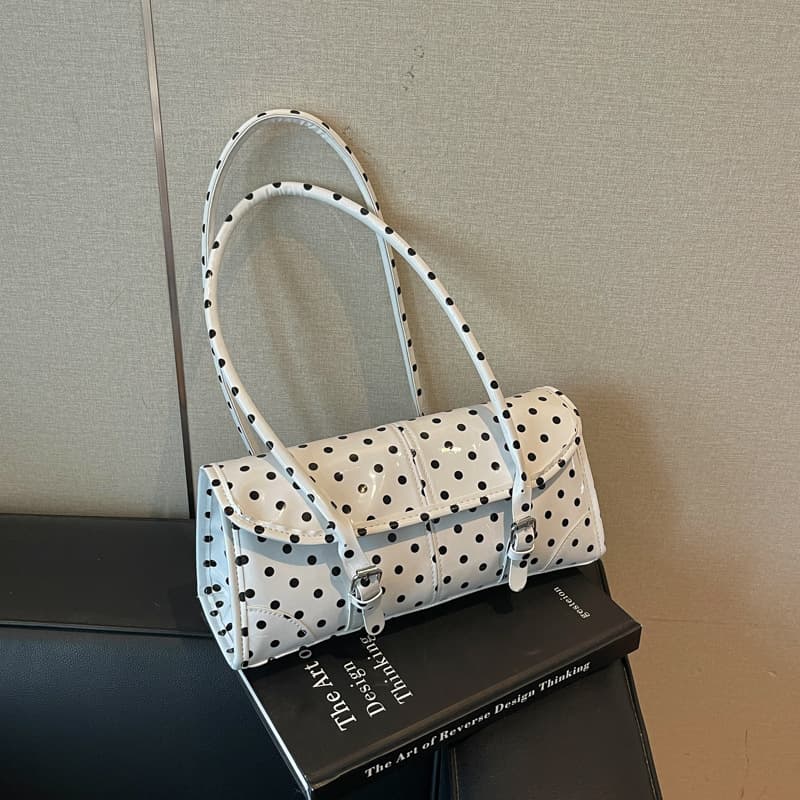 Trendy Polka Dot Bag for Women 2026 New Fashion Commute Shoulder Bag Underarm Bag Small Handbag Square Bag
