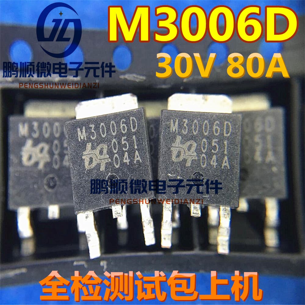 SMD MOSFET M3006D 30V 80A TO-252 Fully Automatic Machine Tested, Qualified, In Stock