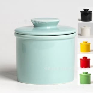Ceramic Butter Dish Creative Design Butter Container Solid Color Butter Keeper with Lid Kitchen Home Western Tableware