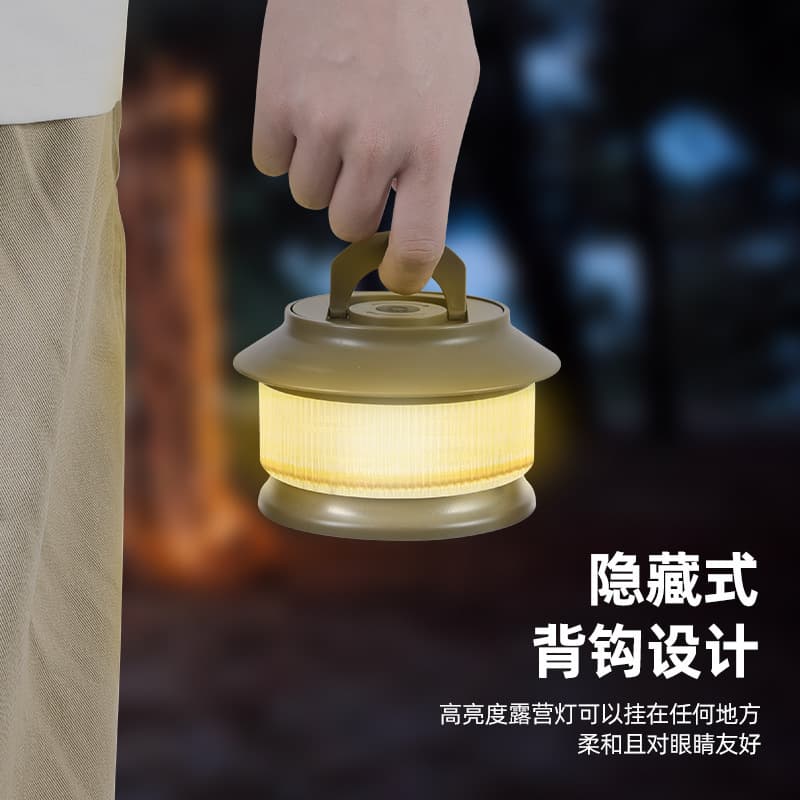 Outdoor Camping Warm Light Ambiance Lamp Canopy Wind Rope Lamp Holiday Decoration Tape Measure Lamp Yellow Light String Lamp Camp Tent Lamp