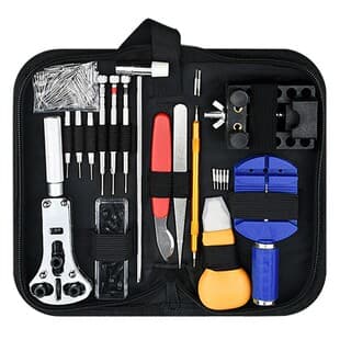 Watch Repair Tool 152-Piece Set - Watch Maintenance Combination Tool Kit for Strap Removal and Back Case Opening