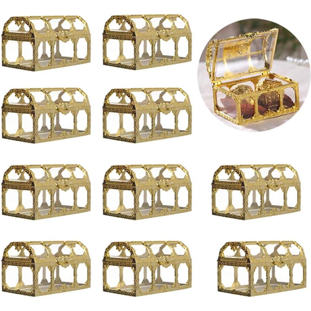 Creative European Style Wedding Supplies Empty Box Gift Chocolate Candy Box Packaging Transparent Treasure Candy