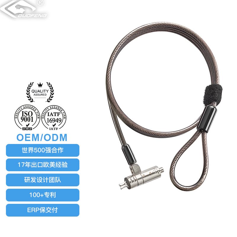 Embedded Steel Wire Notebook Key Lock Computer Lock Anti-Theft Lock Tablet Key Lock Steel Cable