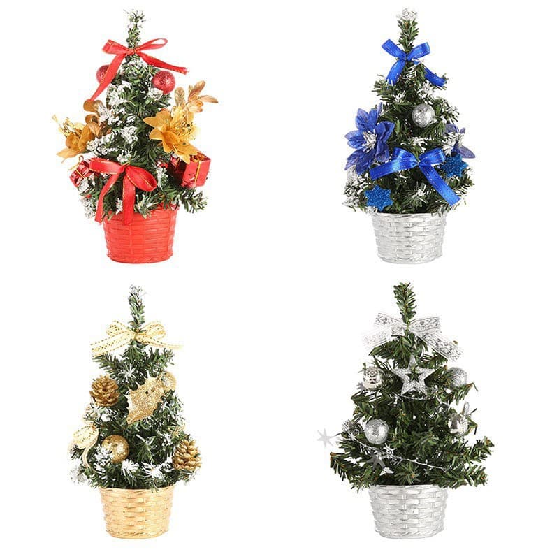 Christmas Tree Decoration Artificial Tree Ornament Home Christmas Gift 20CM Desktop Christmas Tree Cross-Border Hot Keywords