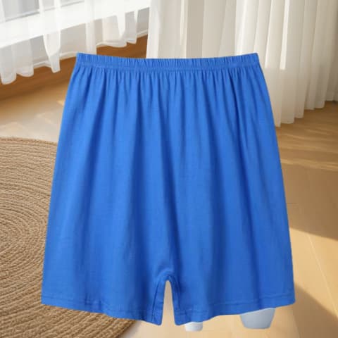 Boxer Briefs for Men Middle-Aged and Elderly High-Waist Loose Cotton Plain Color Breathable Pure Cotton Safety Shorts