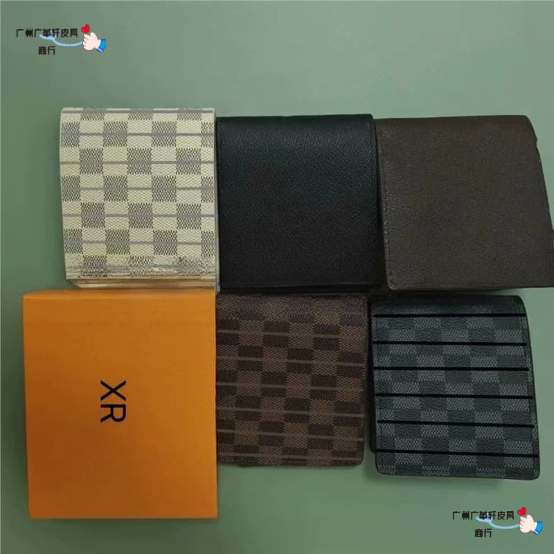 2023 New Men's Wallet Short Half-fold Men's Wallet Foreign Trade PU Printed Short Wallet Factory Spot