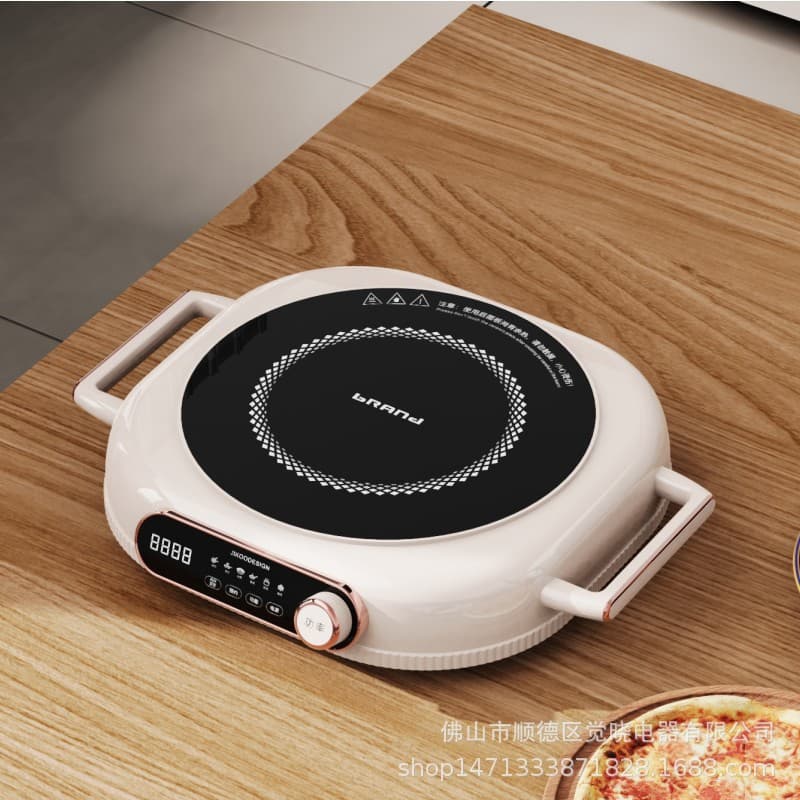 Foreign Trade English Version Electric Ceramic Hob, Full Crystal Panel Multi-functional Hot Pot Stove, Household Induction Cooker Infrared Halogen Cooker