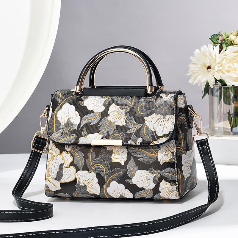National style handbag bag, popular printed small bag, new trendy fashion women's shoulder crossbody bag bags