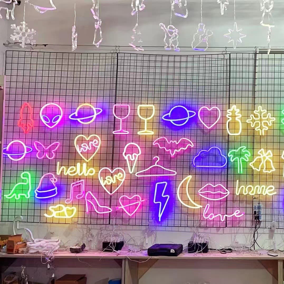 Factory Stock LED Shape Light Flamingo Neon Light Letter String Lights Proposal Confession Decorative Light Night Light