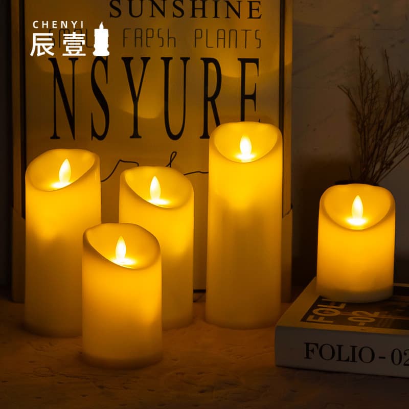 LED Electronic Flickering Candle Simulation Candle for Hotel KTV Remote Control Smokeless Candle Lamp Birthday Wedding Atmosphere Light