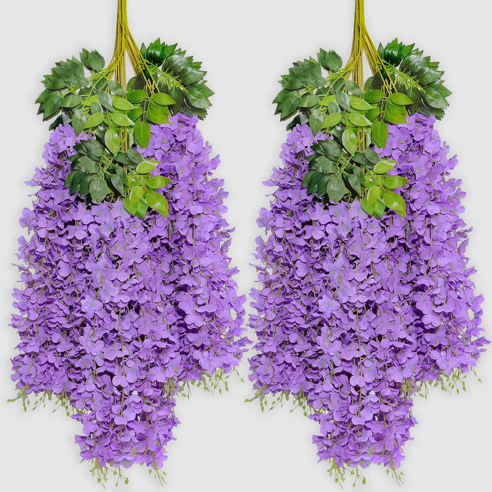 Wisteria flower violet ceiling flower vine indoor wedding decoration rattan flower strip vine plant wholesale high simulation