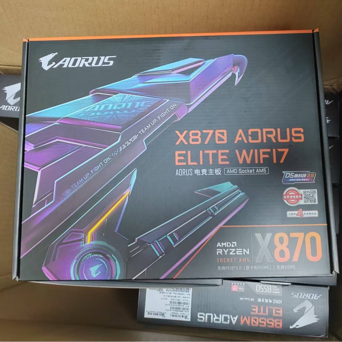 GIGABYTE X870 AORUS ELITE WIFI7 Motherboard DDR5 Supports 9000/8000/7000 Processors