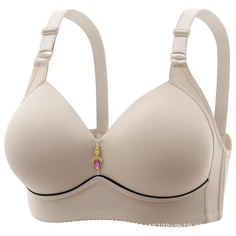 Cross-Border Plus-Size Bras for Curvy Women, Thin Style, Push-Up and Lift, Non-Wire, Cross-Border Trade, for Middle-Aged Women and Mothers