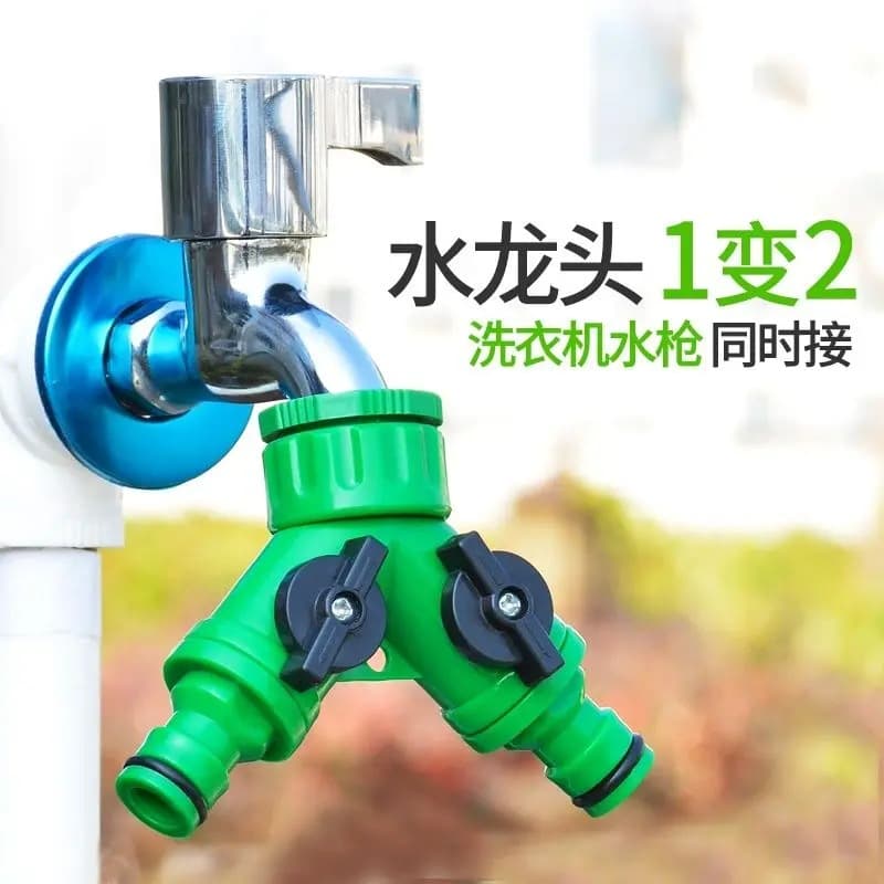 Faucet Adapter Splitter for Washing Machine Faucet and Car Wash Hose, Universal Quick Connect Divider