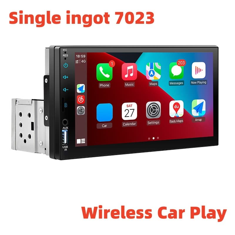Cross-border Hot Selling Single DIN 7023D Car Player Bluetooth FM Reverse Camera 7-inch Full Touch Car MP5 Player