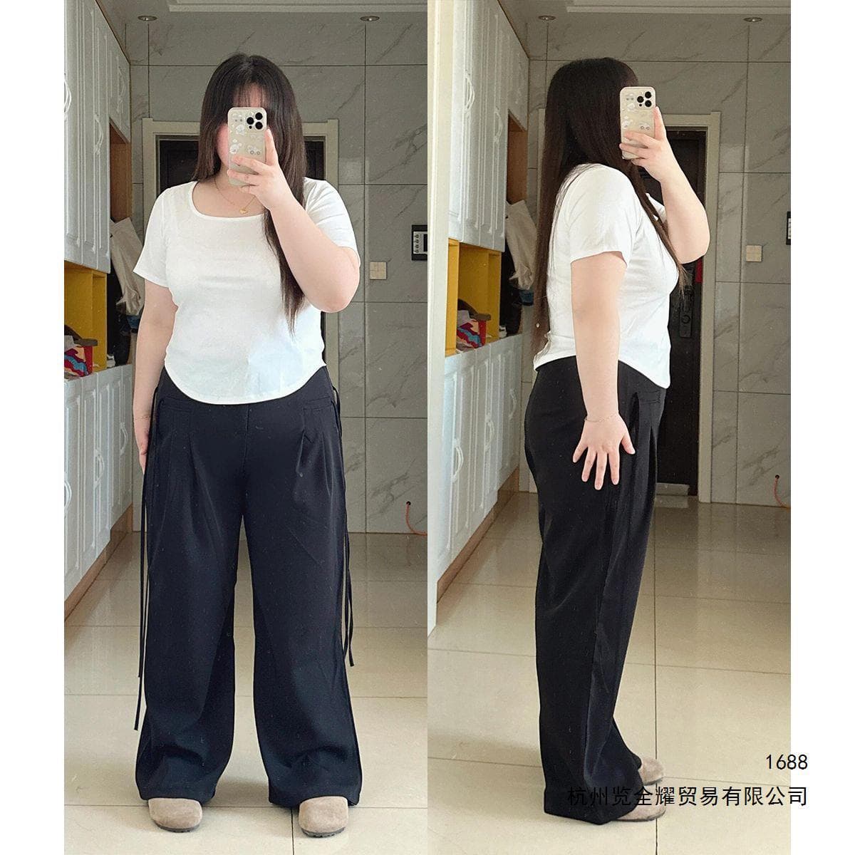 Plus Size Irregular Square Neck T-Shirt for Women, Tummy Control Slimming Summer Fashion Top