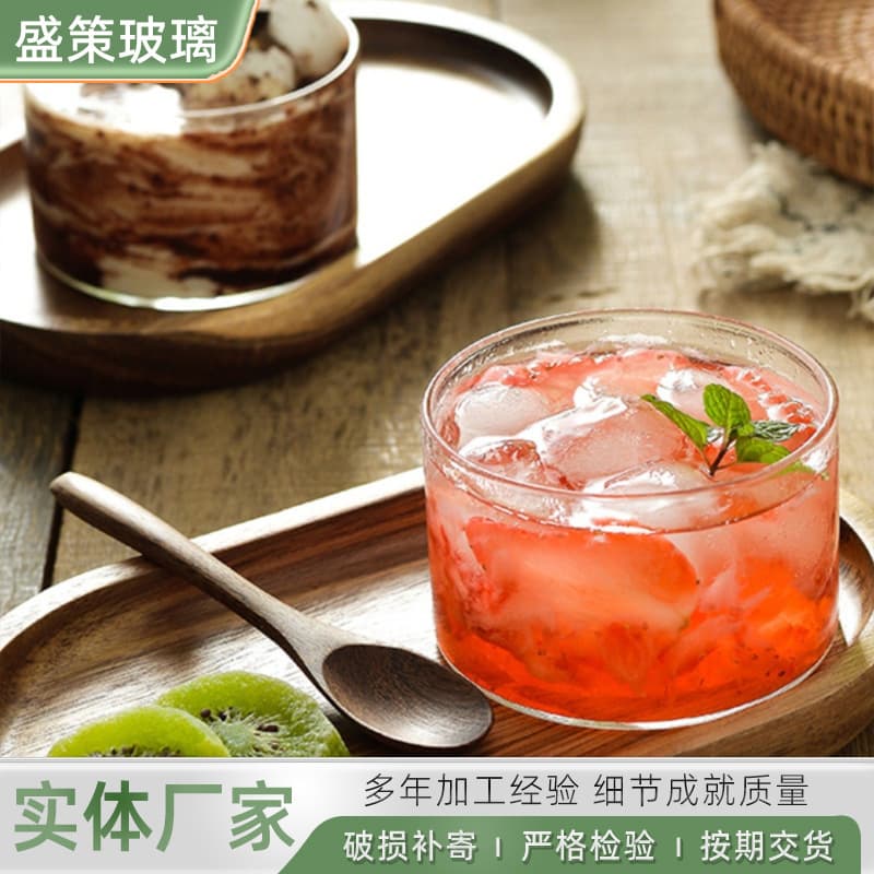 High borosilicate glass mold manufacturer supplies bowl Japanese afternoon tea tableware bird's nest bowl breakfast bowl for one person