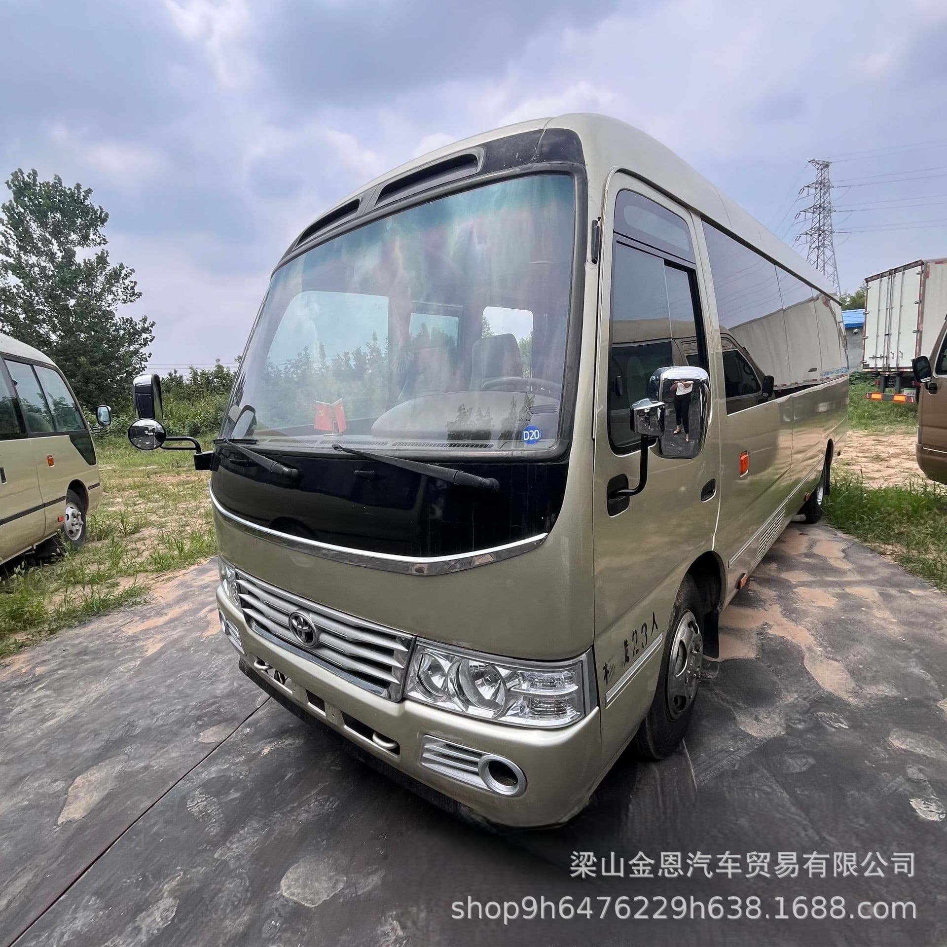 Export Premium Luxury Bus 4-Cylinder Toyota Coaster 19-23 Seats Business Reception Minibus Small Coach
