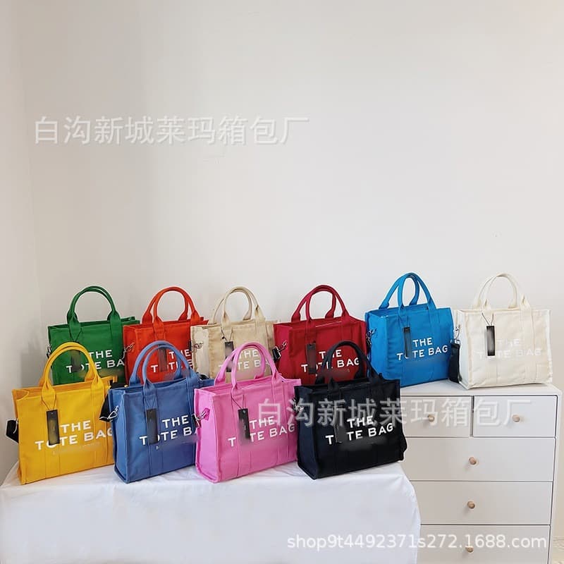 Bags Women's Tote Bag Large Capacity Women's Canvas Bag Cross-border Trendy Handbag Versatile Letter Shoulder Messenger Bag Women