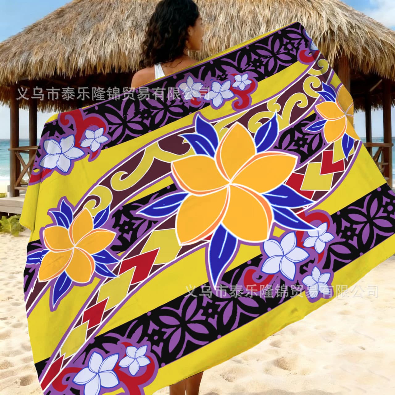 Cross-border bestseller Polynesian element print wrap skirt, South Pacific island folk costume fabric.