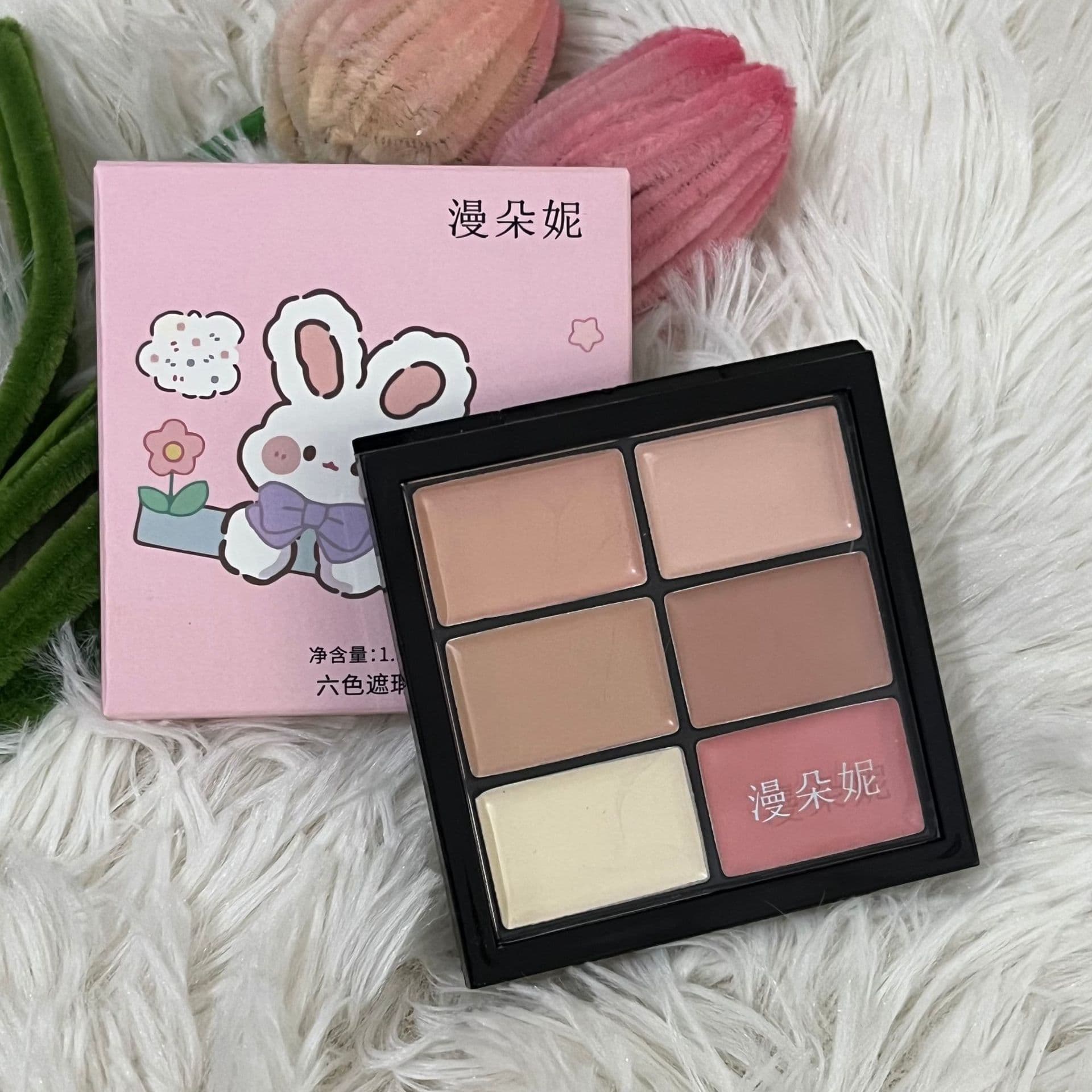 6-Color Concealer Palette for Covering Acne Scars, Dark Circles, Spots, and Makeup Concealer