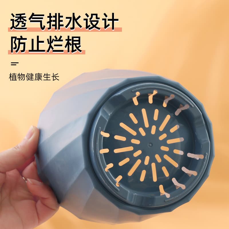 Planter Pot Home Plastic Root Control Balcony Size Gallon Pot Orchid Succulent Green Plant Planting Pot Athens Resin Planter