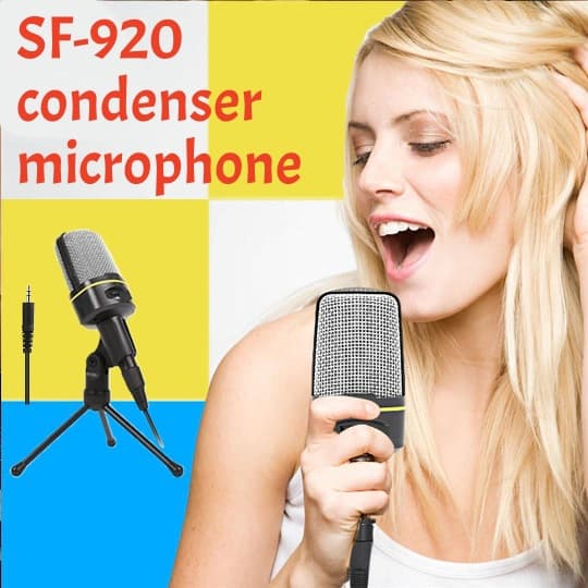 SF-920 Desktop PC Microphone 3.5mm Recording, Streaming Mic