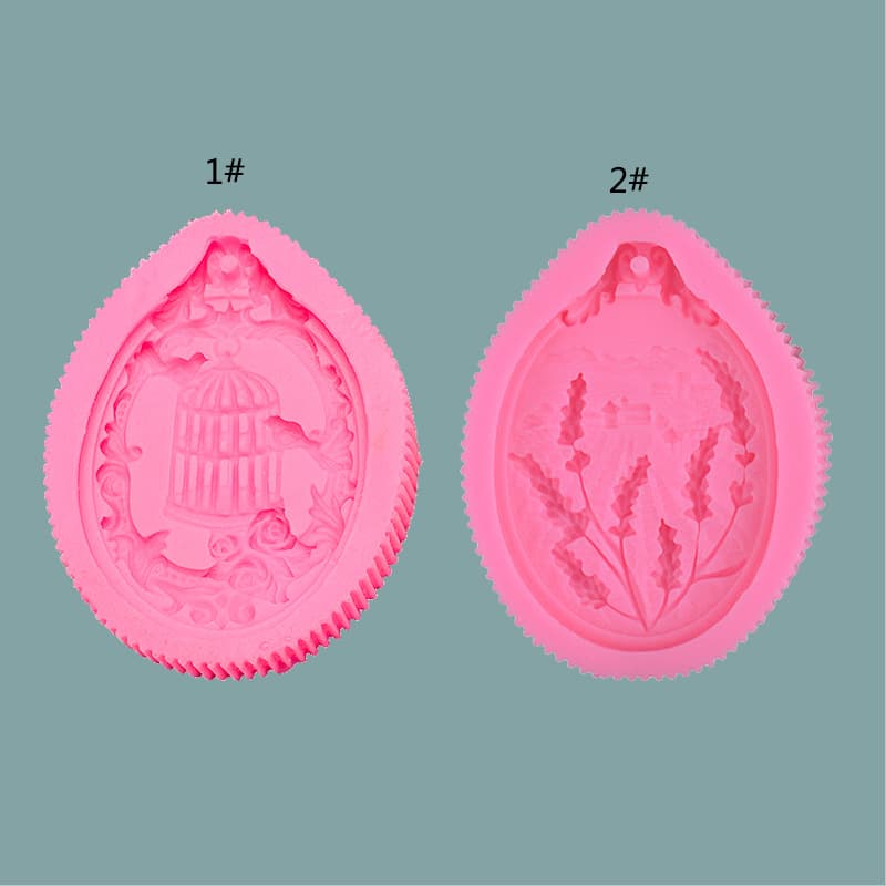 Birdcage Lavender Hanging Mold with Hole for Tags, DIY Aromatherapy Gypsum Candle Car Decoration Mold