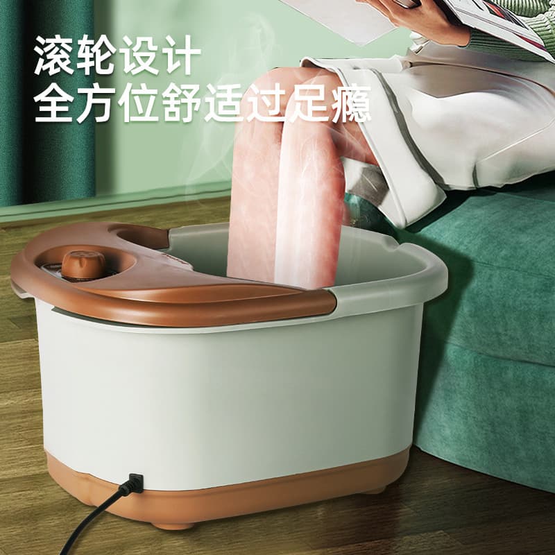 Foot Spa Basin Home Use Electric Heating Automatic Constant Temperature Massage Winter Foot Therapy Basin Pedicure Basin Cross-border