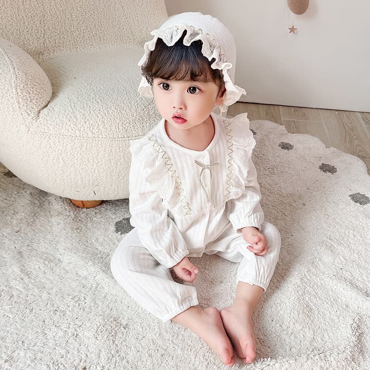 2025 Autumn New Women's Treasure Stitching Contrast Color Climbing Suit Newborn Suit Long-sleeved Fashionable Trendy 2329