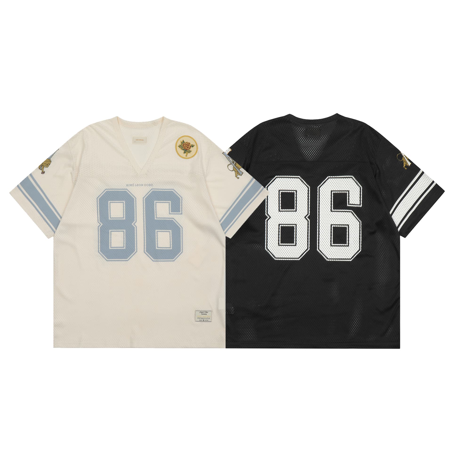 Cross-border Foreign Trade Summer Aime Leon Dore Soccer T-Shirt JERSEY Sweatshirt European and American Trendy Couple T-Shirt