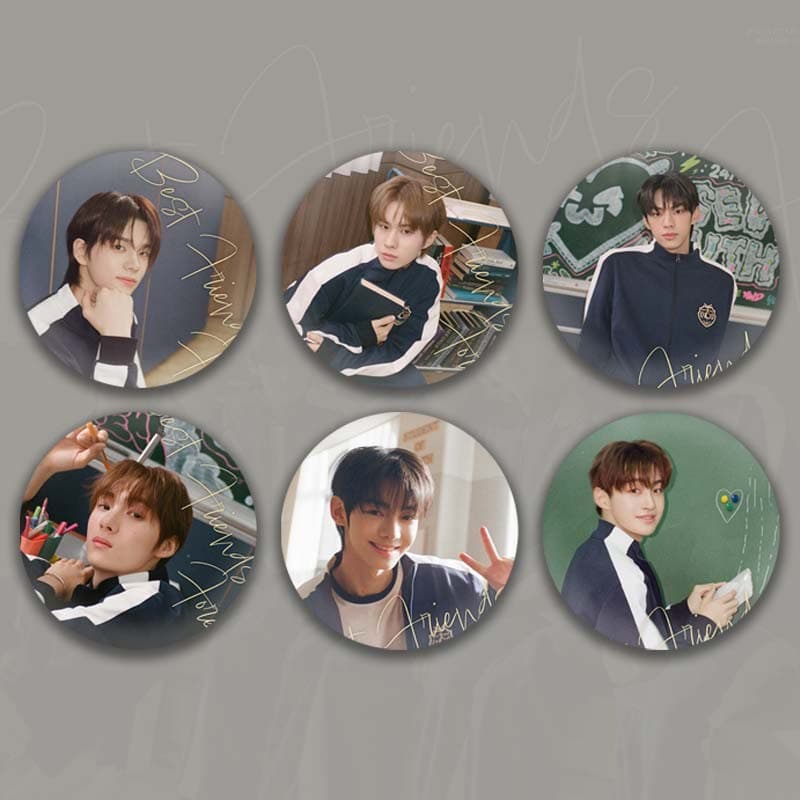 TWS "BBF" new album badge, mirror keychain, pendant, accessories, Shin Wei, Kim Do-hoon Zhou