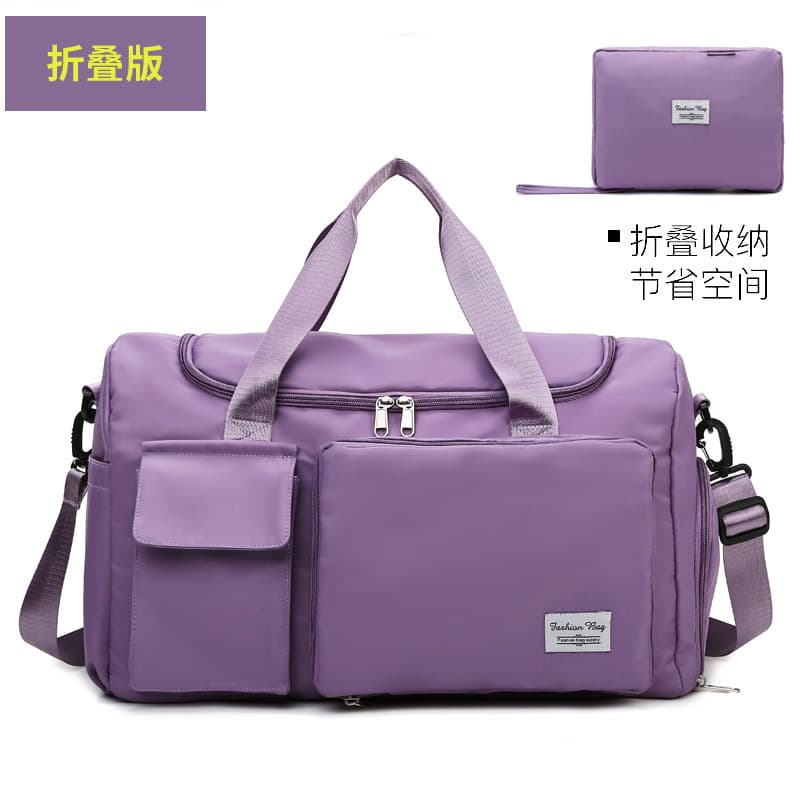 Large Capacity Handheld Travel Bag Sports Fitness Bag Independent Shoe Compartment Foldable Storage Maternity