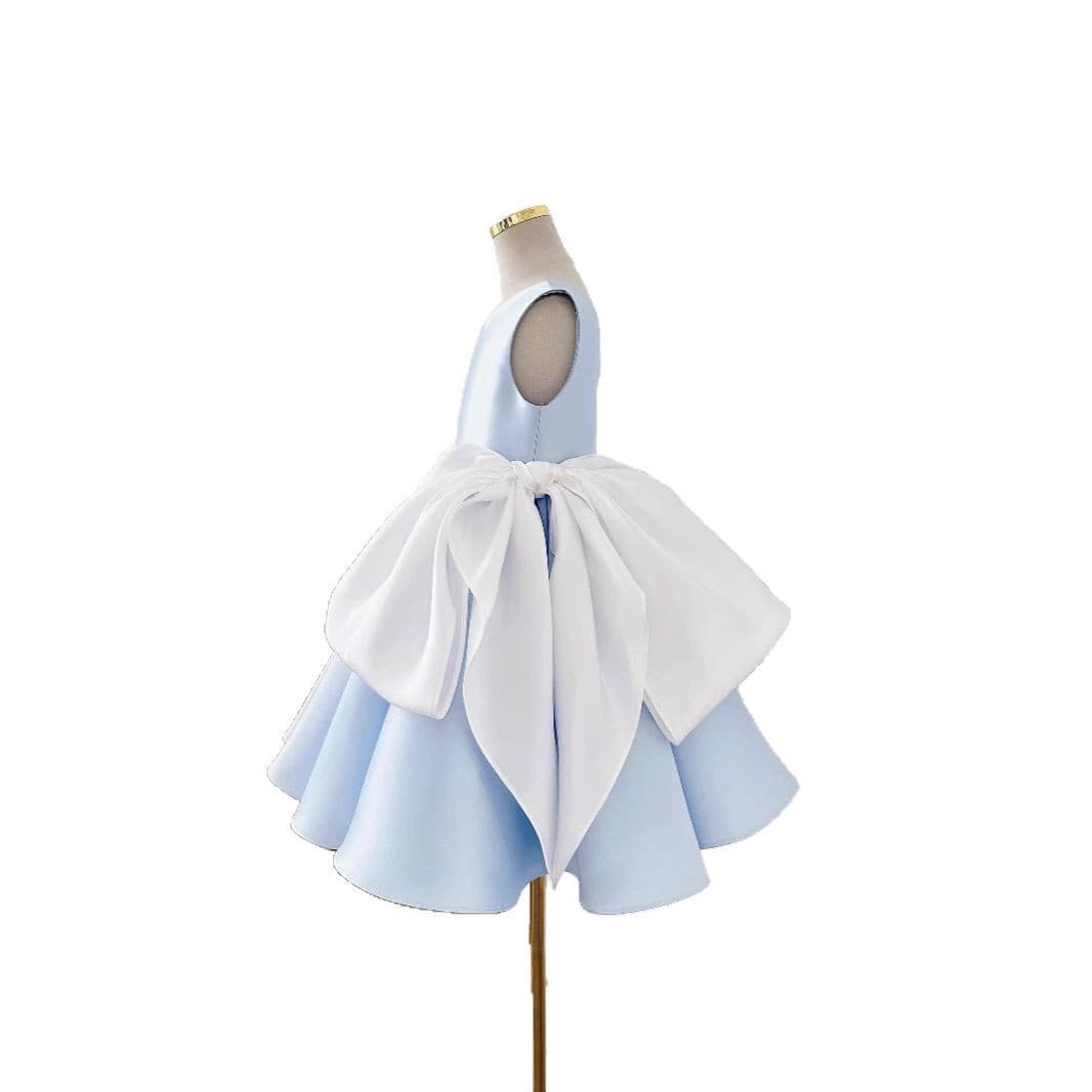 Flower Girl Dress 2025 New Style Girls Tutu Tulle Wedding Dress Birthday Host Performance Costume Toddler Princess Dress