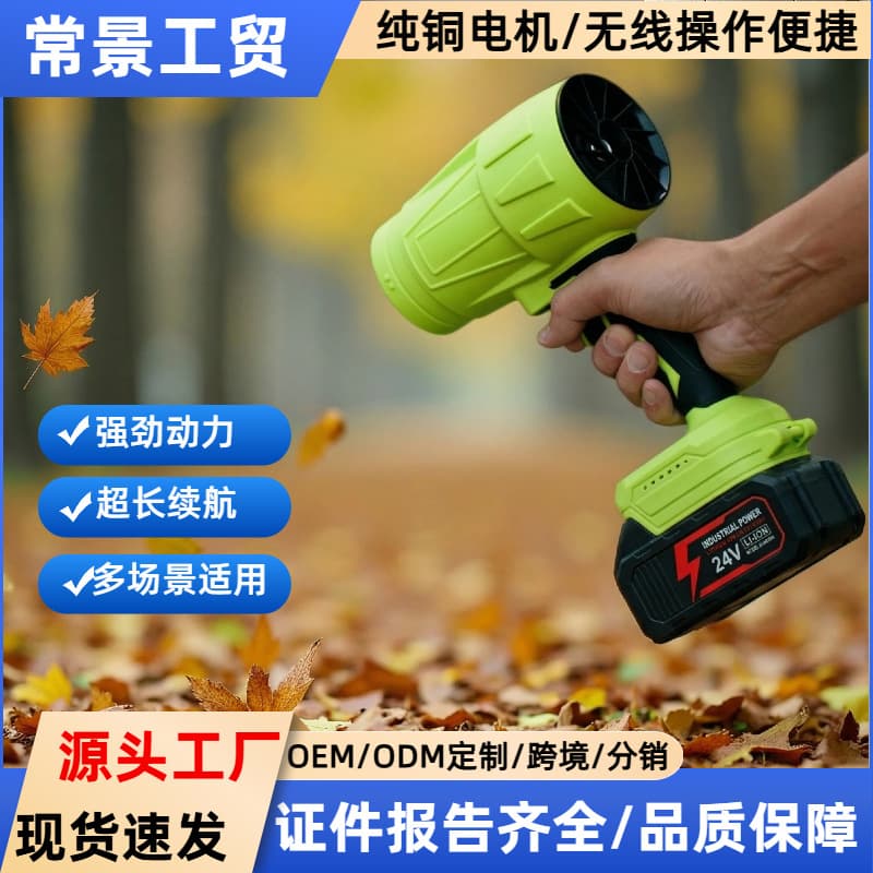 Cross-border violent turbo fan powerful hair dryer industrial blower dust removal high power lithium hair dryer gun