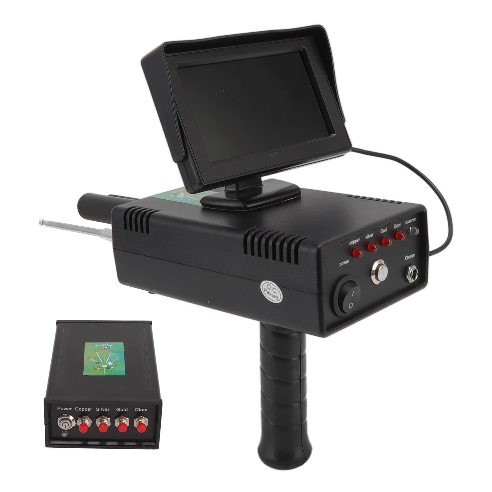 Display Metal Detector AKS Remote Positioning Metal Detector Outdoor Detecting Silver Copper Gold