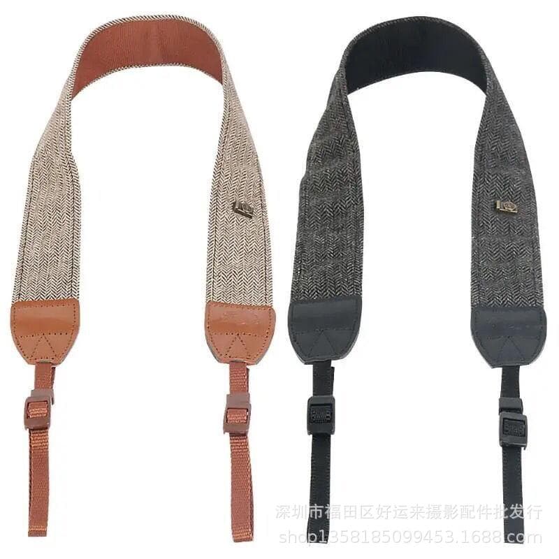 Camera Cotton Shoulder Strap DSLR Camera Strap Pressure Relief Vintage Mirrorless Photography Shoulder Strap Neck Camera Strap