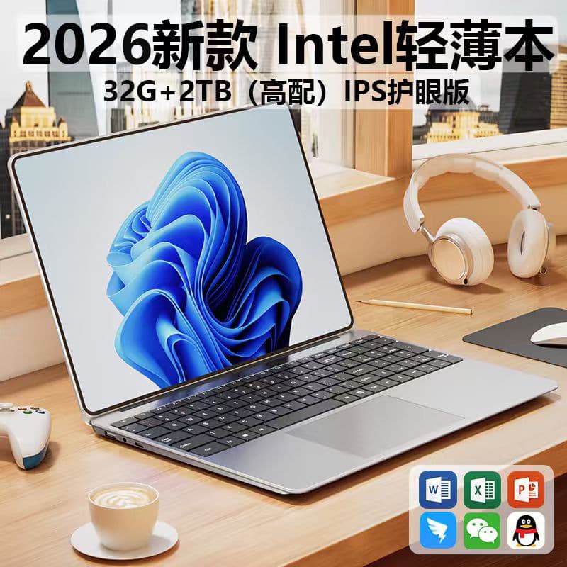 15.6-inch large screen Core i5 laptop designed for office use, watching dramas and gaming, netbook thin and light