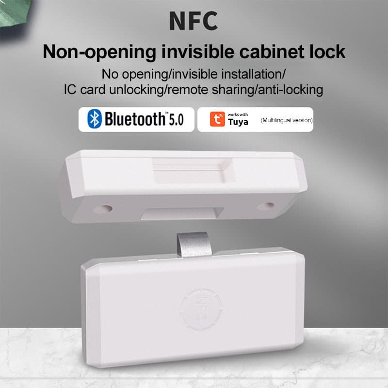 Smart Graffiti hole-free invisible cabinet lock drawer lock Bluetooth smart anti-theft lock shoe cabinet file wardrobe lock