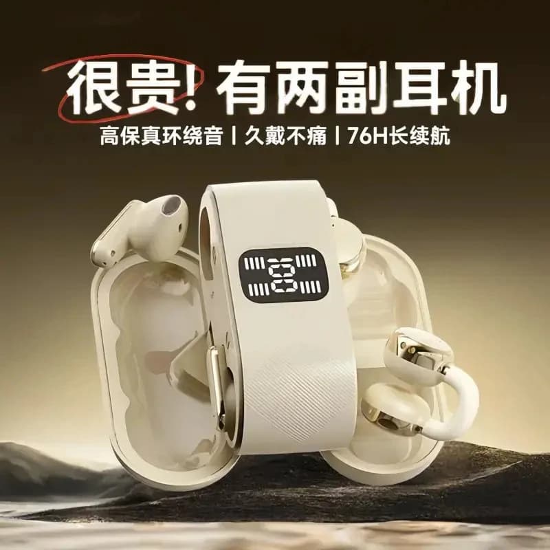 Hot Sale Q16 Bluetooth Wireless Earbuds, Ultra-Long Battery Life, Metal Plating, HD Digital Display, Couple Dual-Use TWS High Sound Quality